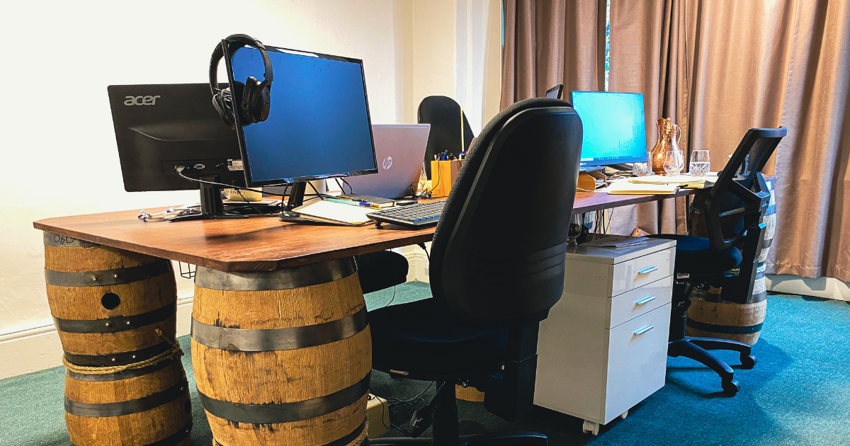 How to Make a Table out of Whisky Barrels