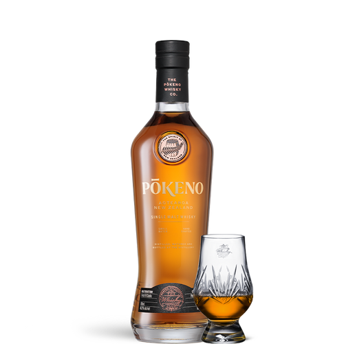 Pokeno First Fill Cask & Crystal Glencairn Gift Pack