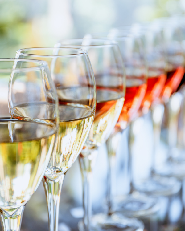 A row of fortified wines