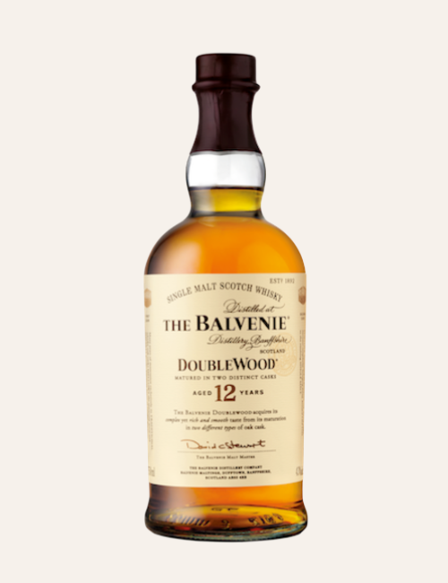a bottle of Balvenie 12 Year Old DoubleWood