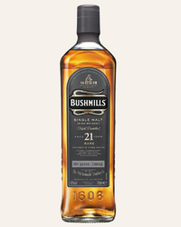 A bottle of Bushmills 21