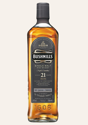 A bottle of Bushmills 21