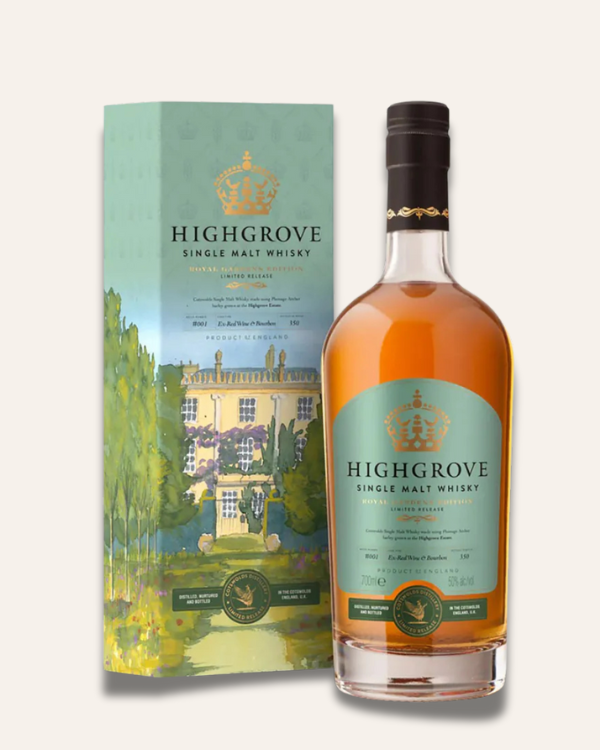 A bottle of Highgrove 'Royal Gardens' Limited Edition Single Malt Whisky