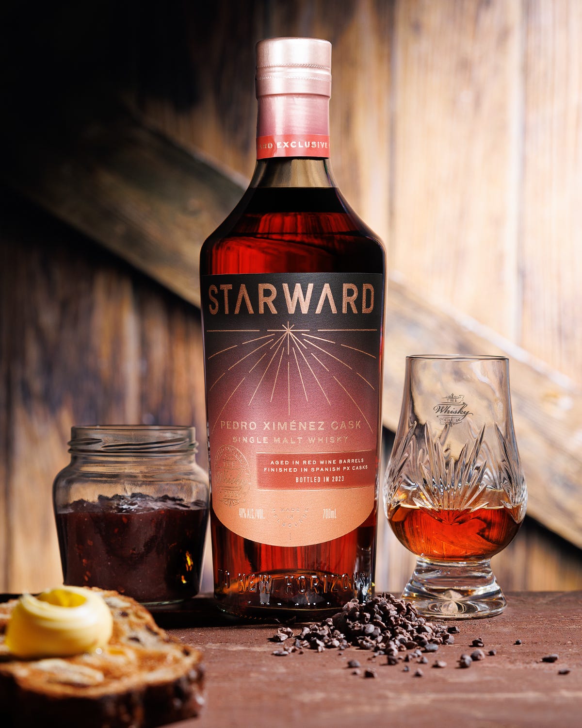 A bottle of Starward Pedro Ximénez Cask